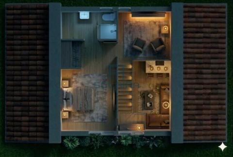 Plano Planta Bajo Cubierta 